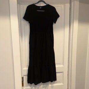 Old Navy Black Midi Dress